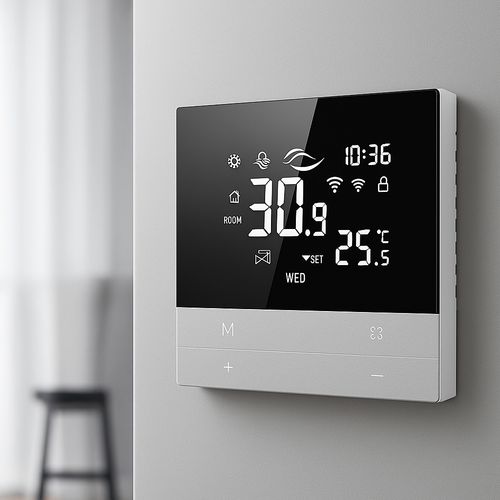 AVATTO Smart WiFi Thermostat for Central Air Conditioning - Compatible with Alexa & Google Home, 3-Speed Fan Control for Heating & Cooling