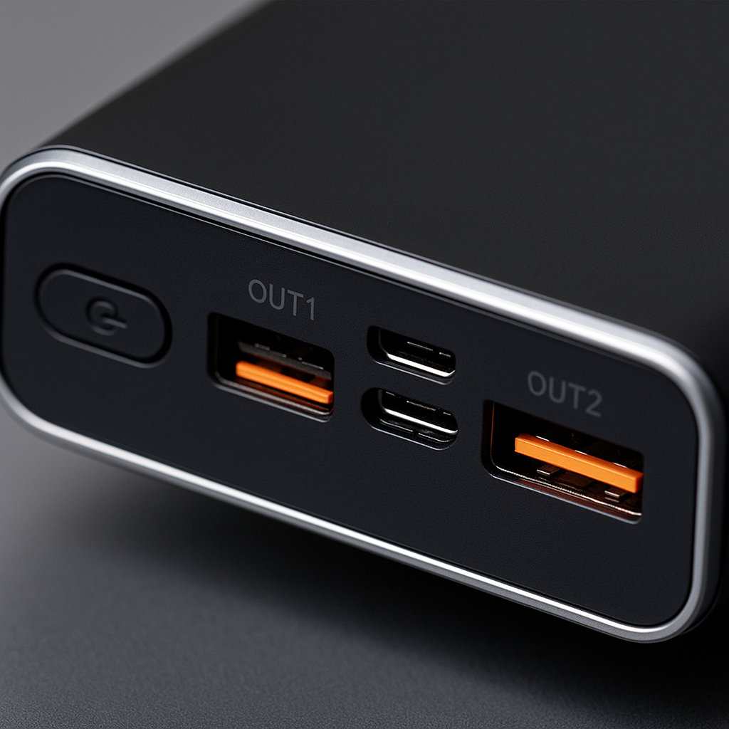 66W 20000mAh Portable Power Bank - Fast USB Charger with Two-Way Quick Charging for iPhone, Xiaomi, Huawei, and Samsung