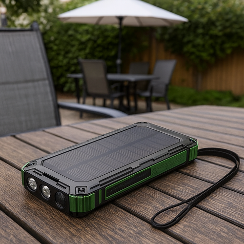 49800mAh Solar Power Bank with PD 22.5W & 15W Wireless Fast Charging, Built-in 4 Cables, Multi-Device Support, Lanyard Anti-Slip