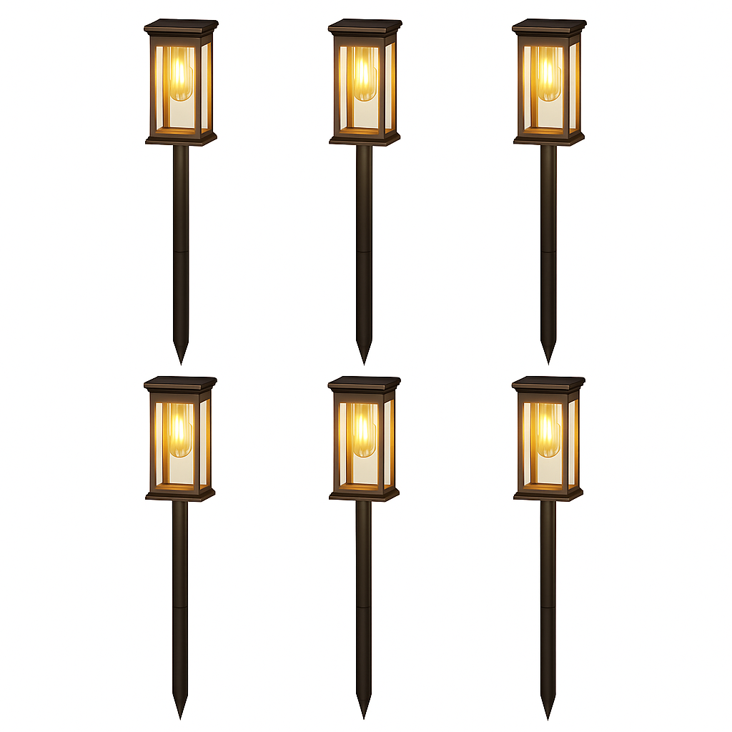 Warm White Solar Pathway Lights: 12Hr Brightness