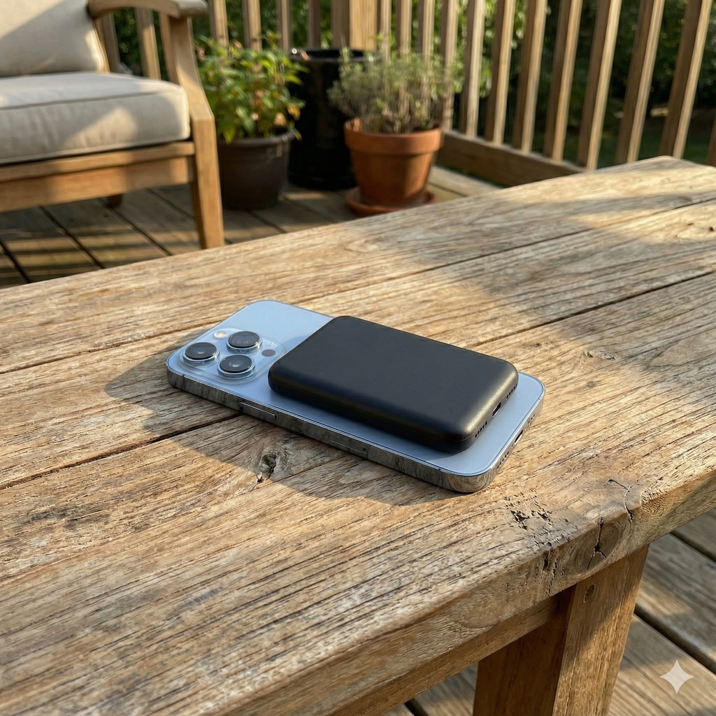 5000mAh Magnetic Wireless Power Bank - 20W Fast Charging for iPhone 16/15/14/13/12 Pro/Pro Max/Plus/Mini with USB-C Cable