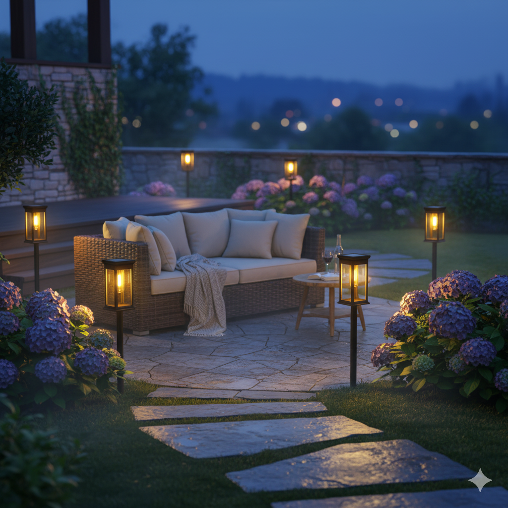 Warm White Solar Pathway Lights: 12Hr Brightness