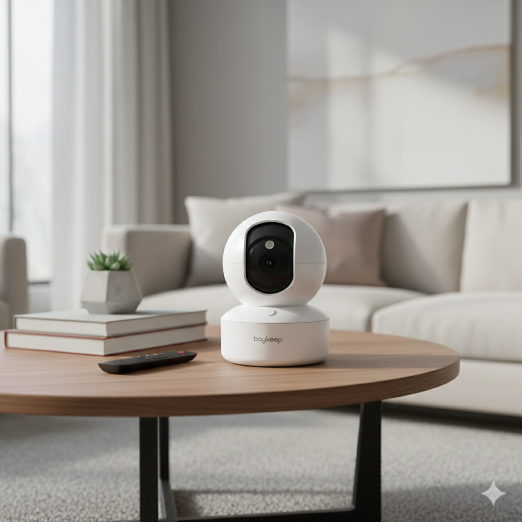 BoyKeep 2K Smart WiFi Security Camera - 360° Indoor Baby Monitor with Night Vision, 2-Way Audio, and Dual Band 5G/2.4GHz Connectivity - K30 Model