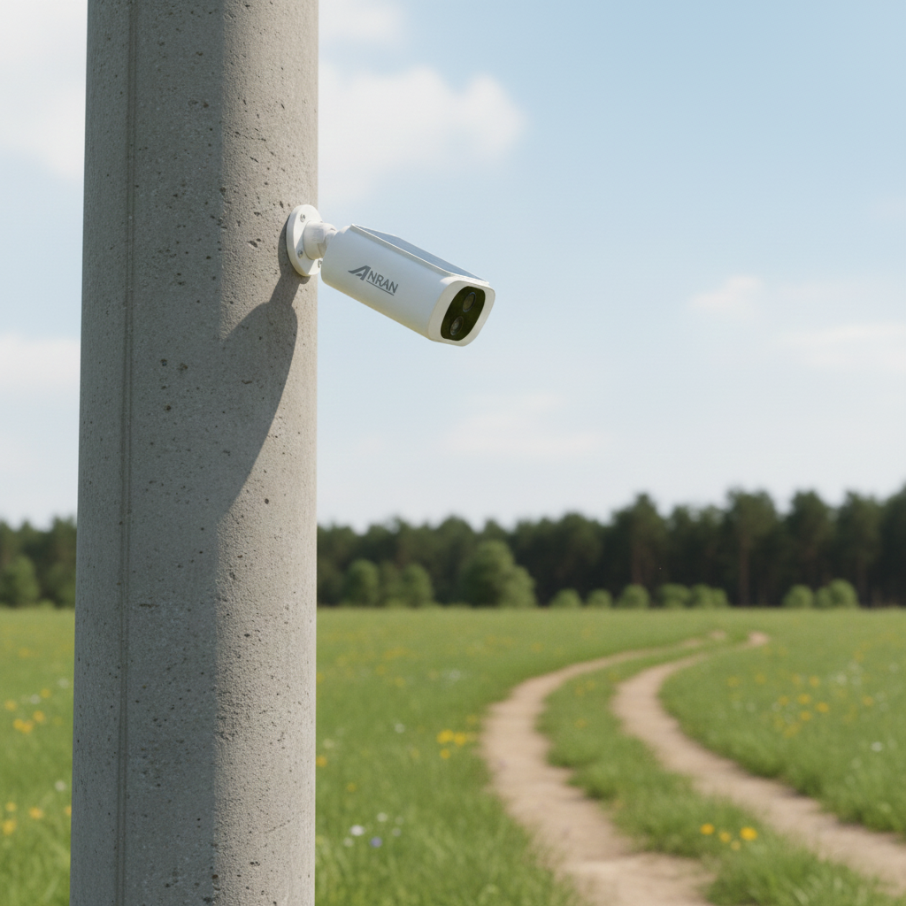 ANRAN 2K Wireless Solar Security Camera - 3MP Outdoor Battery-Powered with Spotlight & Color Night Vision (No NVR Support)