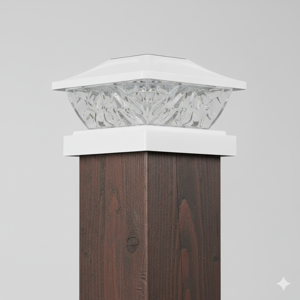 Bright Solar Post Cap Lights - 2 Mode LED Deck Lighting for 4x4, 4.5x4.5, 5x5 Posts