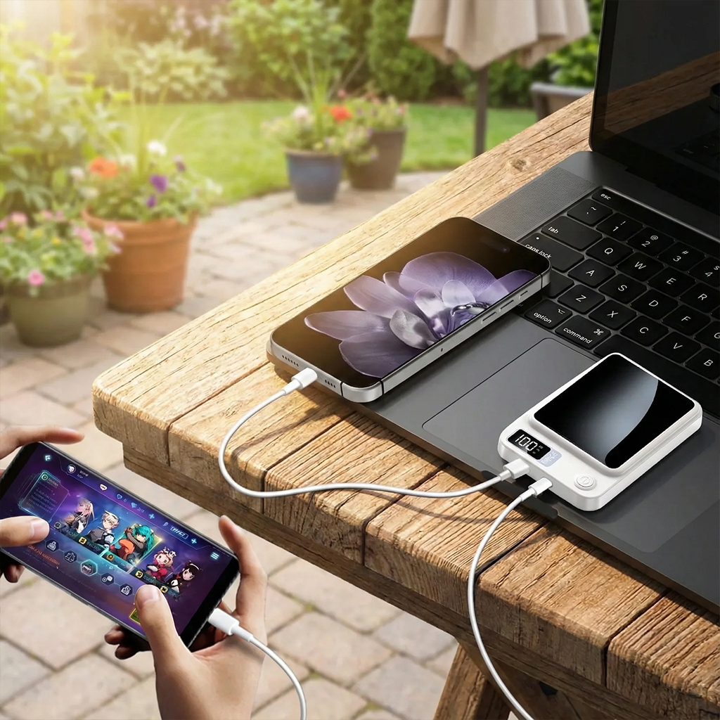 10,000mAh Magnetic Wireless Power Bank - 22.5W Fast Charging for iPhone 15/14/13/12 Series & AirPods