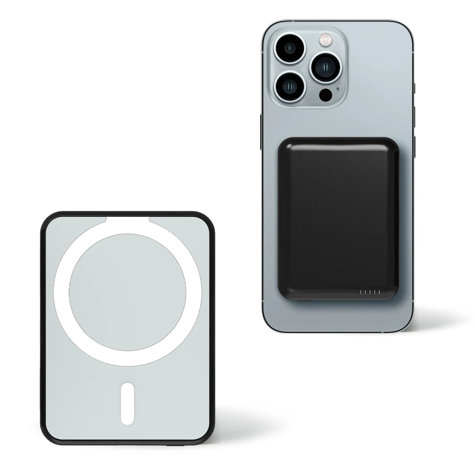 5000mAh Magnetic Wireless Power Bank - 20W Fast Charging for iPhone 16/15/14/13/12 Pro/Pro Max/Plus/Mini with USB-C Cable