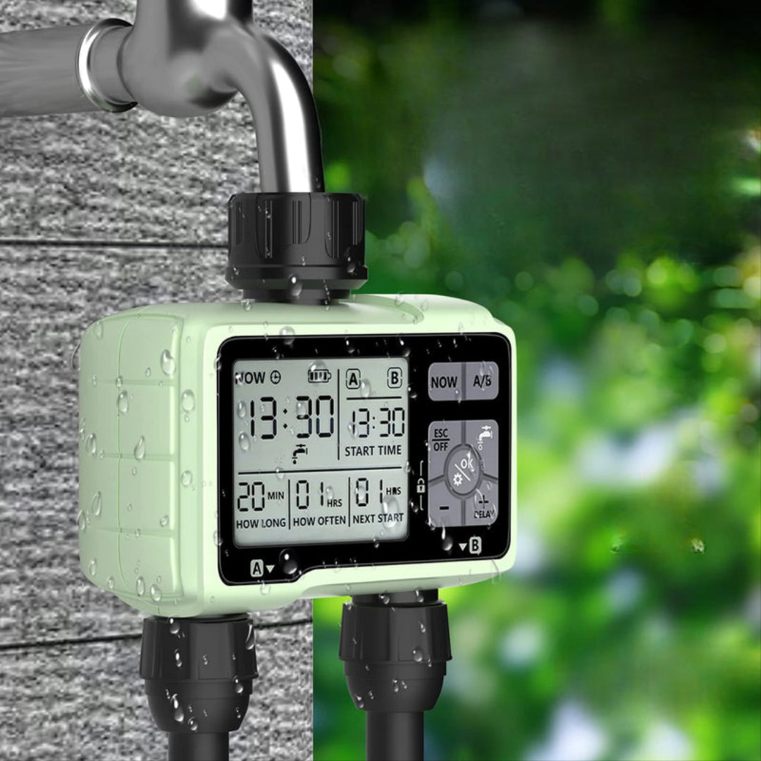 Eshico HCT-326 Dual Outlet Water Timer – Precision Automatic Irrigation System with Fully Adjustable Scheduling for Outdoor Watering