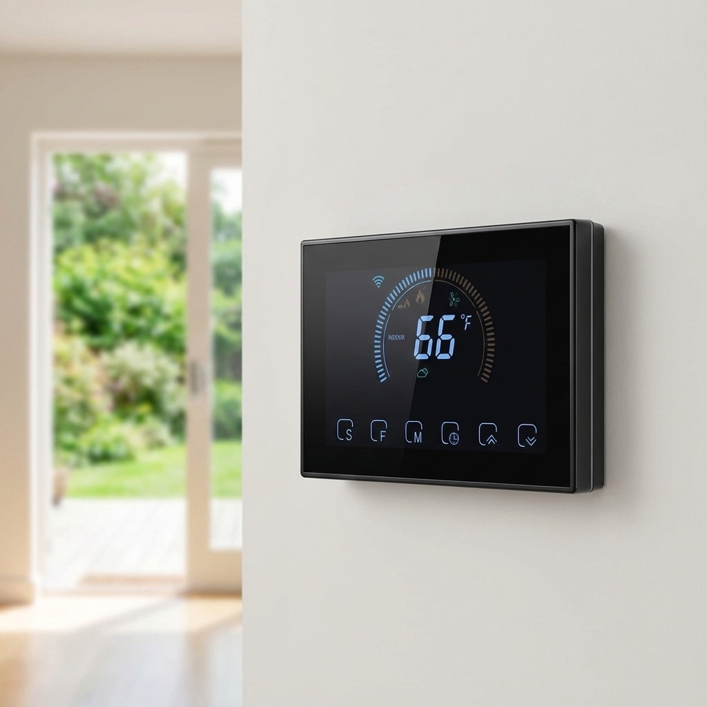 Smart WiFi Programmable Thermostat for Floor Heating - Touchscreen Indoor Temperature Controller by Beca Matter