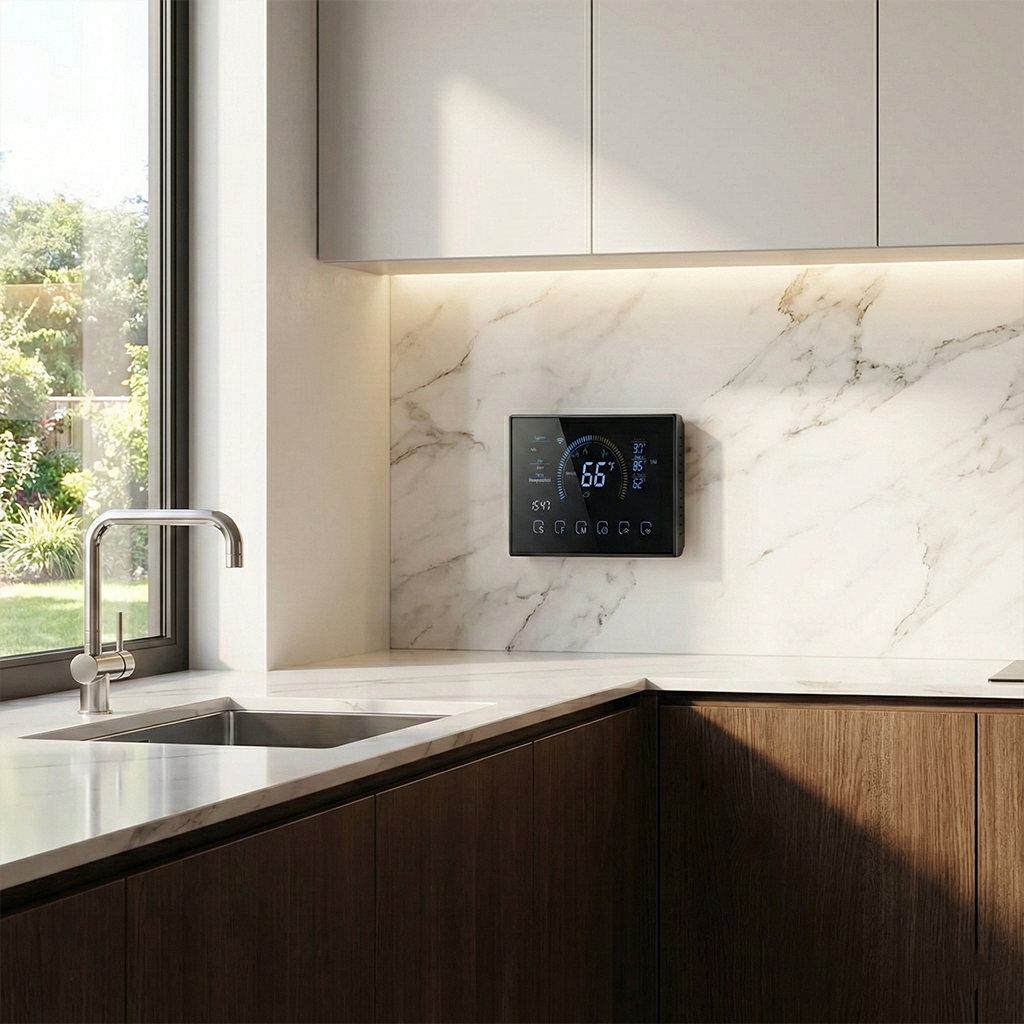 Smart WiFi Programmable Thermostat for Floor Heating - Touchscreen Indoor Temperature Controller by Beca Matter