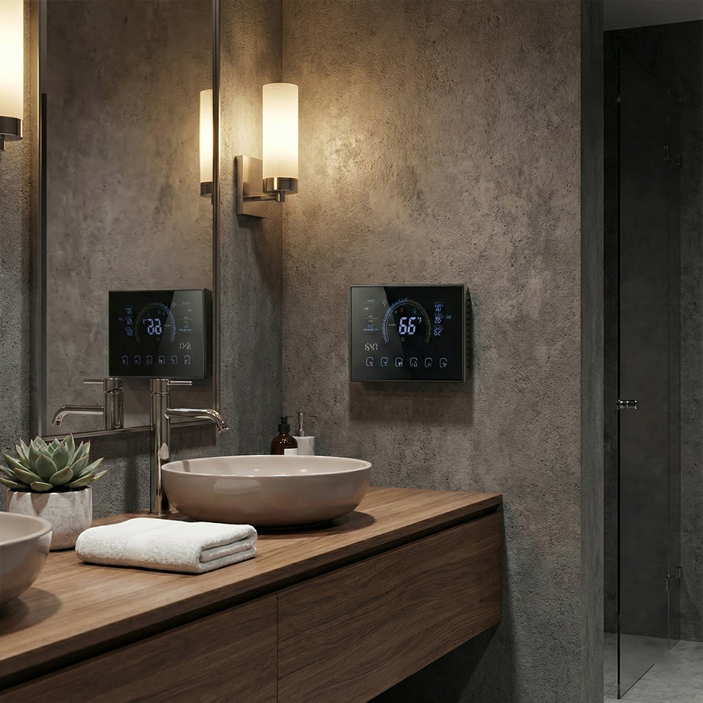 Smart WiFi Programmable Thermostat for Floor Heating - Touchscreen Indoor Temperature Controller by Beca Matter