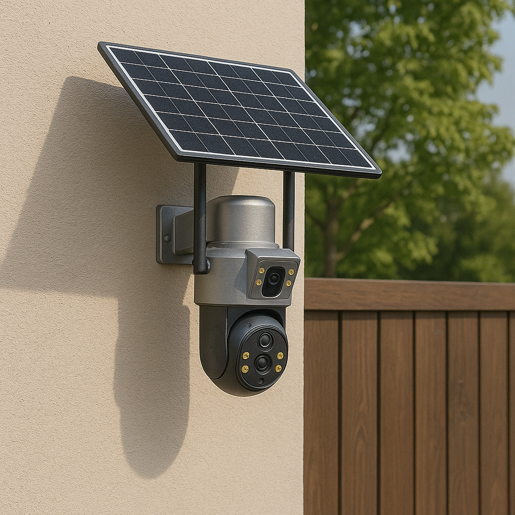 V380 Pro Solar Security Camera, 8MP 4K Dual-Lens Outdoor IP Camera with PIR Motion Detection, Battery & 4G/WiFi Options