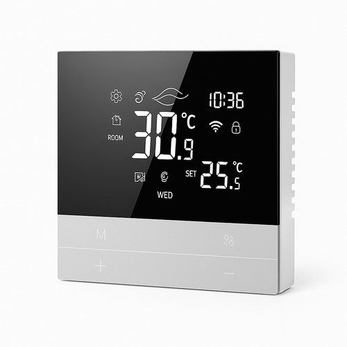 AVATTO Smart WiFi Thermostat for Central Air Conditioning - Compatible with Alexa & Google Home, 3-Speed Fan Control for Heating & Cooling