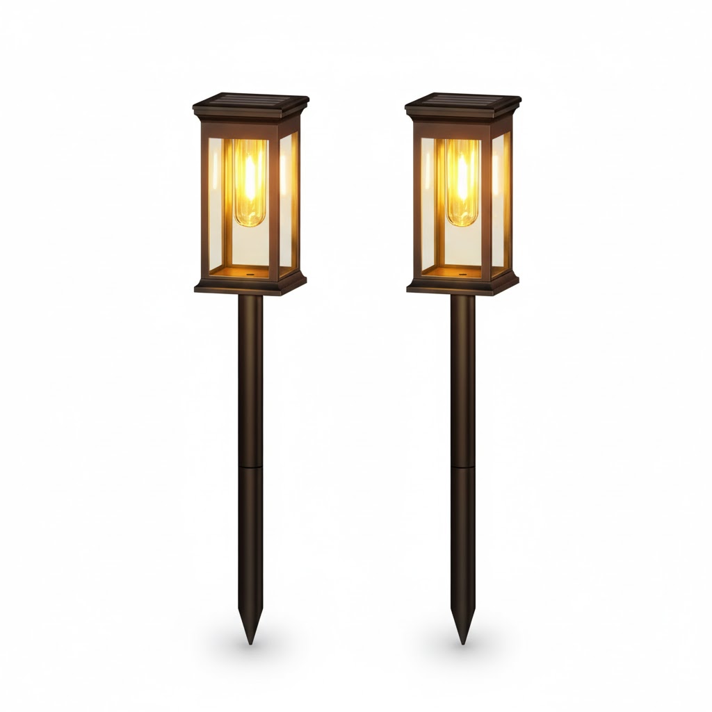 Warm White Solar Pathway Lights: 12Hr Brightness