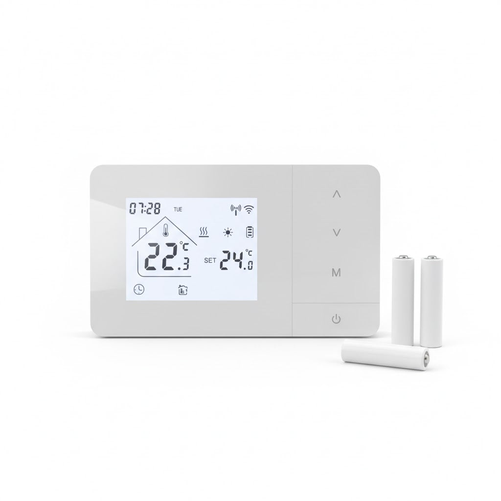 Battery-Powered Smart Thermostat for Boilers (Tuya/Alexa)